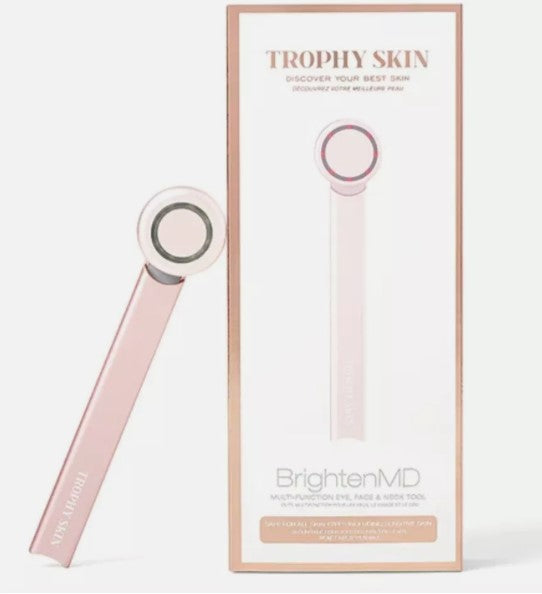 Trophy Skin BrightenMD 4-In-1 Portable Microcurrent Facial Device with Red Light Therapy