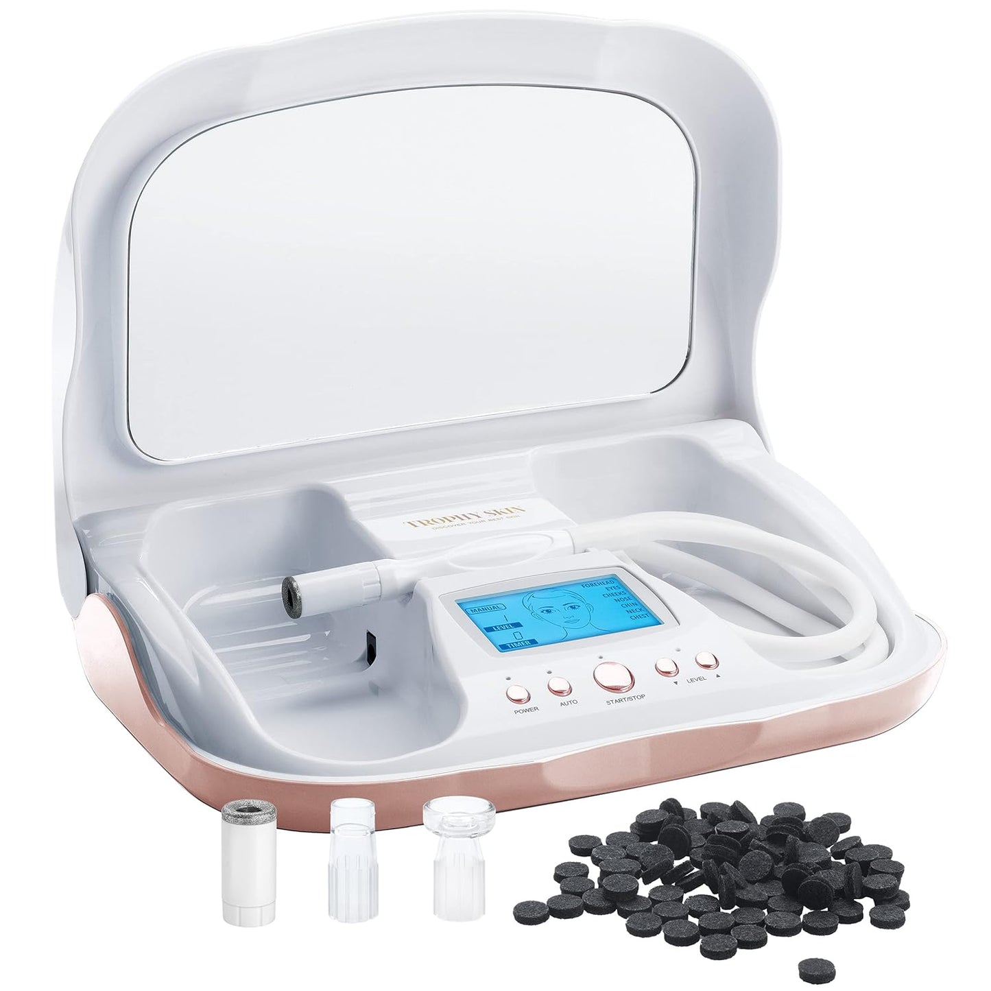 Trophy Skin MicrodermMD At Home Microdermabrasion Kit- White