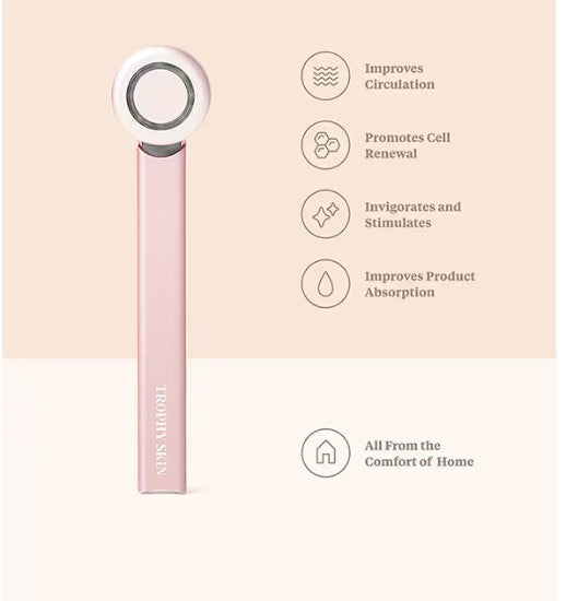 Trophy Skin BrightenMD 4-In-1 Portable Microcurrent Facial Device with Red Light Therapy
