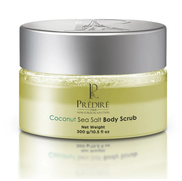 Predire Paris Coconut Sea Salt Exfoliating Body Scrub with Argan Oil & Vitamin E Booster