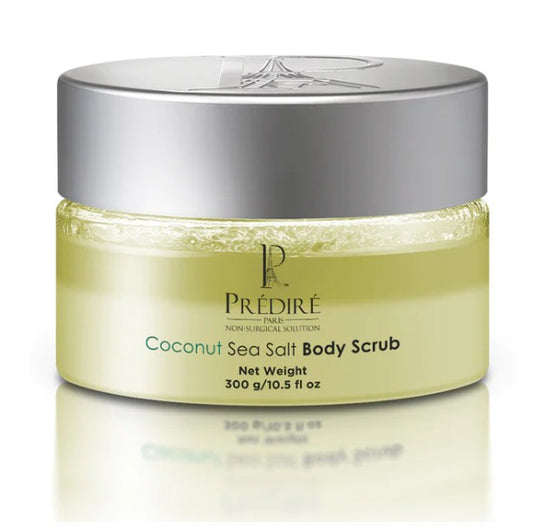 Predire Paris Coconut Sea Salt Exfoliating Body Scrub with Argan Oil & Vitamin E Booster
